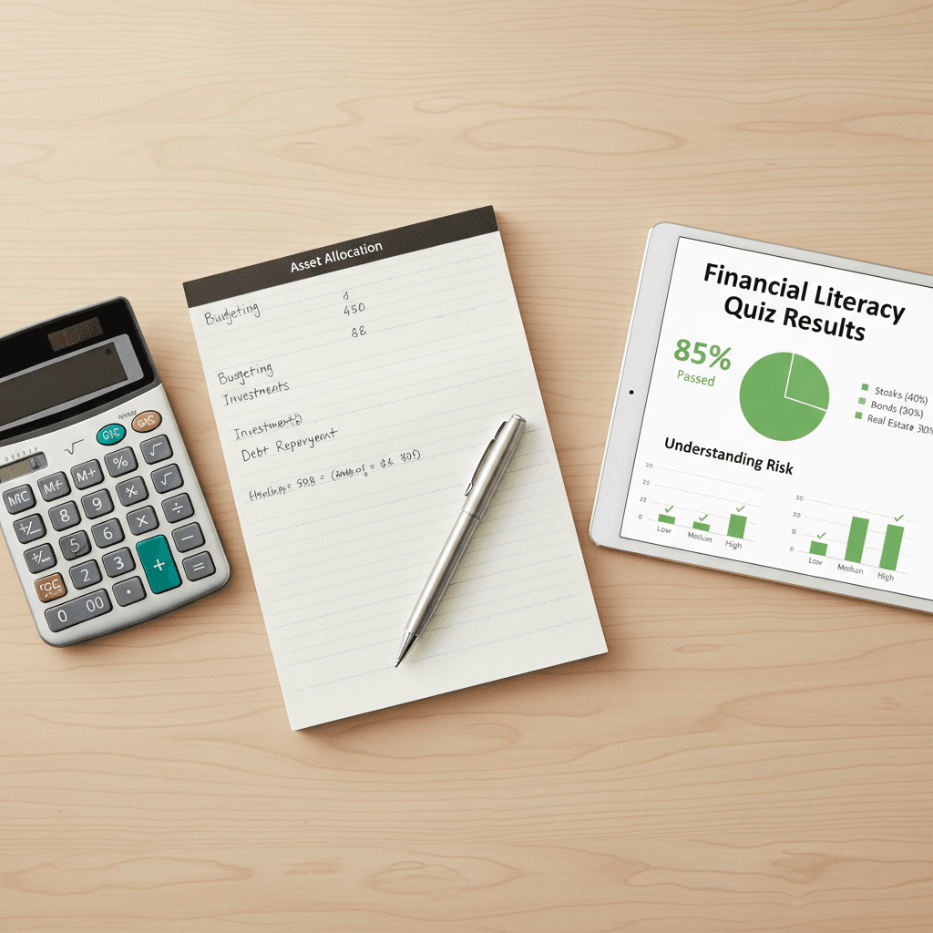 Business credit documents on desk